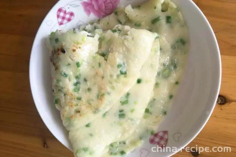 The recipe for egg and scallion pancakes