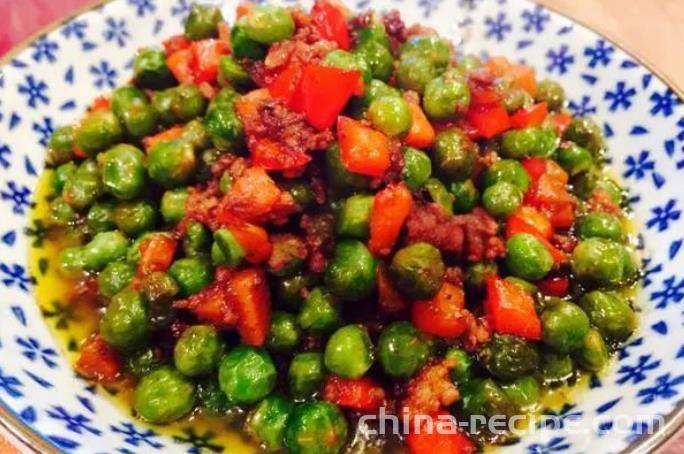 Method for making minced meat and peas
