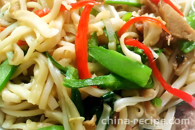 Practice of Beef chow fun