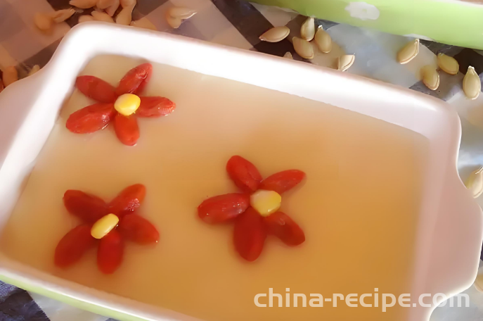 The recipe for egg tofu