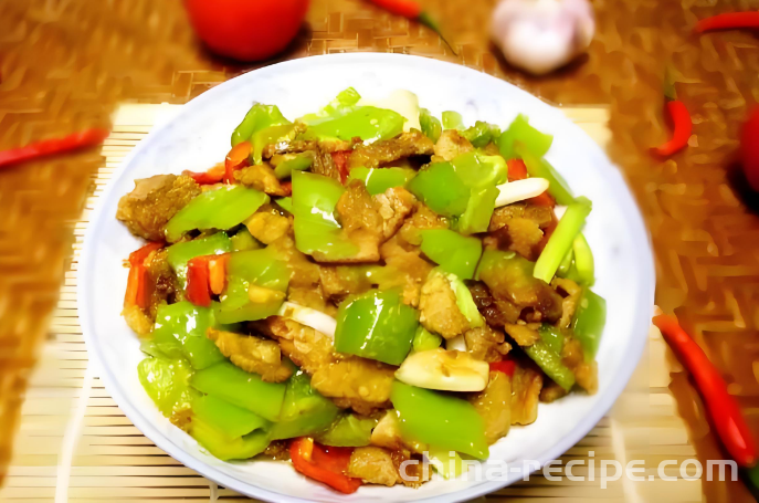 The recipe for stir fried meat