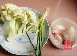 花菜肉片的做法图解1