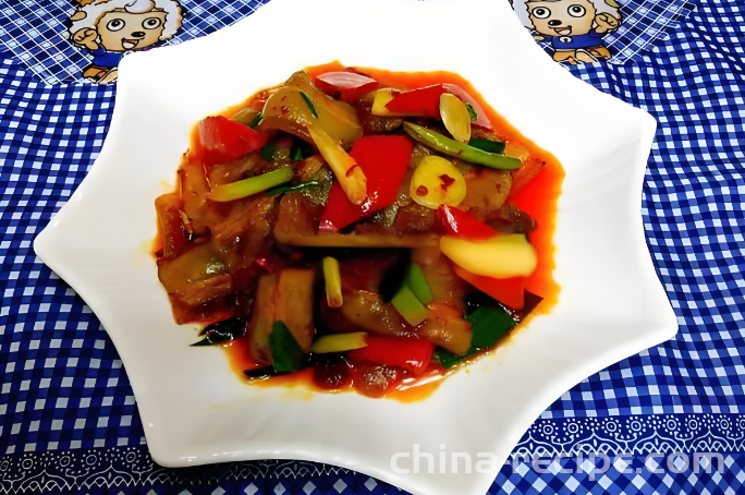 The recipe for sauce fried meat