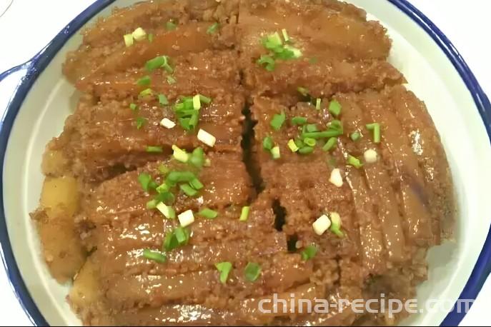 Practice of Steamed Pork with Fermented bean curd Powder
