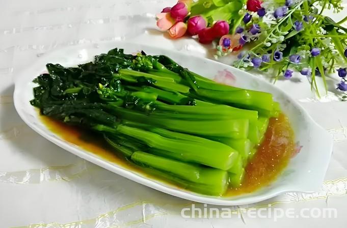 The recipe for oyster sauce and vegetable heart