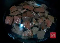韭菜炒猪血的做法图解3