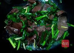 韭菜炒猪血的做法图解6