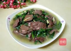 韭菜炒猪血的做法图解7