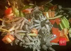 酸豆角炒鸭胗的做法图解8