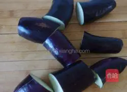 菊花茄子的做法图解2