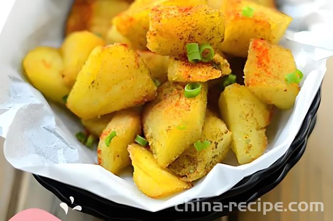 The method of making cumin crispy potatoes