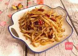 干煸杏鲍菇的做法图解7