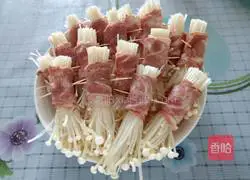 培根金针菇卷的做法图解4