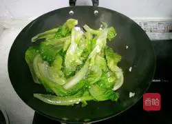 清炒生菜的做法图解3