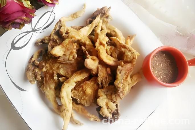 The recipe for salt and pepper mushrooms