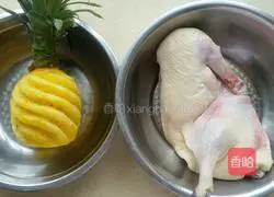 菠萝鸭的做法图解1