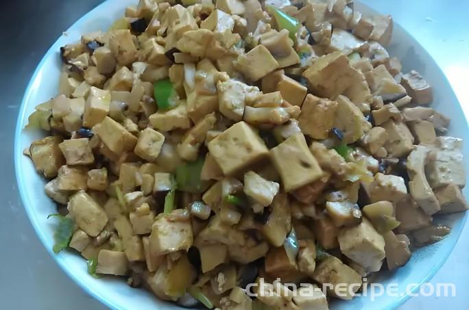 The recipe for shiitake mushroom tofu