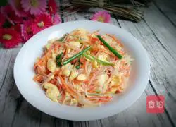鸡蛋炒粉丝的做法图解9