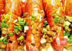 蒜蓉蒸龙虾的做法图解9
