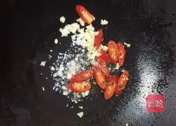 九层塔炒海瓜子的做法图解2