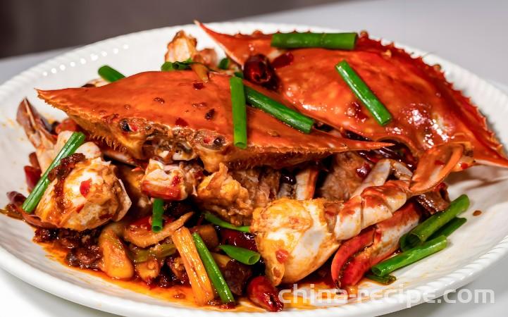 The recipe for spicy Chinese mitten crab