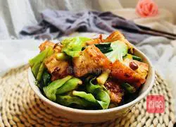 手撕包菜煸澳门烧肉的做法图解13