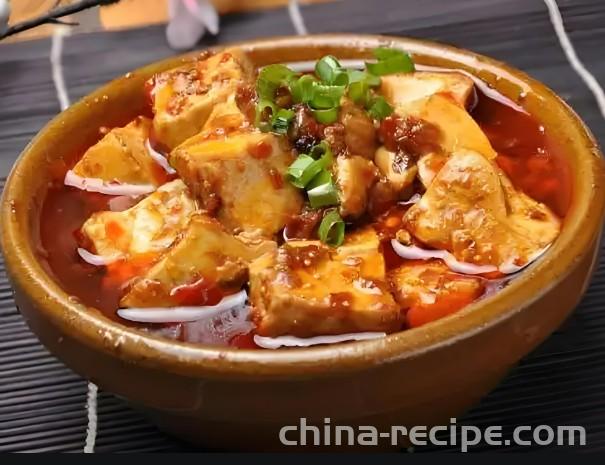 Practice of Sichuan flavor Spicy hot bean curd