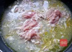 香菇薯粉汆肥羊的做法图解10