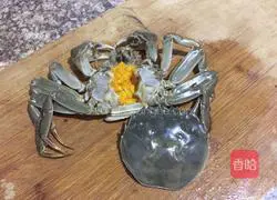 蛋蒸螃蟹的做法图解2
