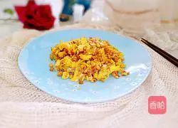 花生松仁炒蛋的做法图解8