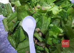 肉末油麦菜的做法图解10