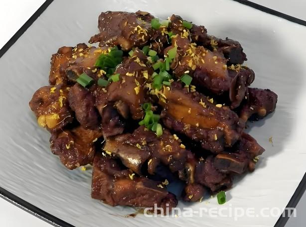 The recipe for osmanthus tenderloin steak
