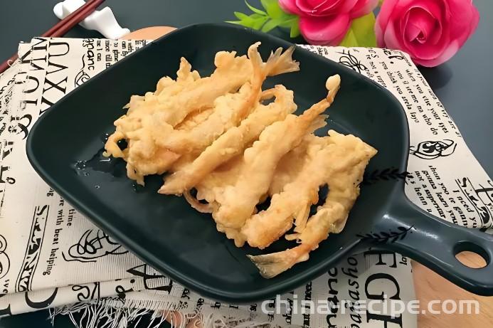 The method of dry frying silver fish