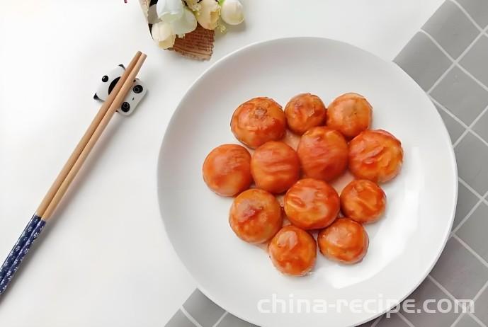The recipe for tomato sauce mushrooms