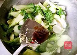 炝炒上海青的做法图解5