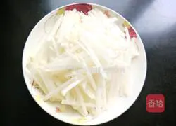 萝卜丝炒牛肉的做法图解4