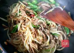 萝卜丝炒牛肉的做法图解14