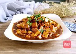 香菇肉沫烧豆腐的做法图解16