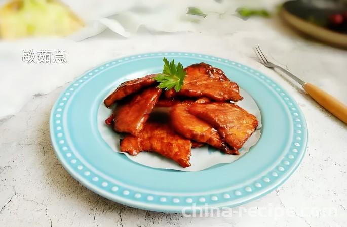 The recipe for pan frying pork chops