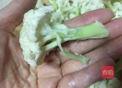 蚂蚁焗香辣花菜的做法图解2