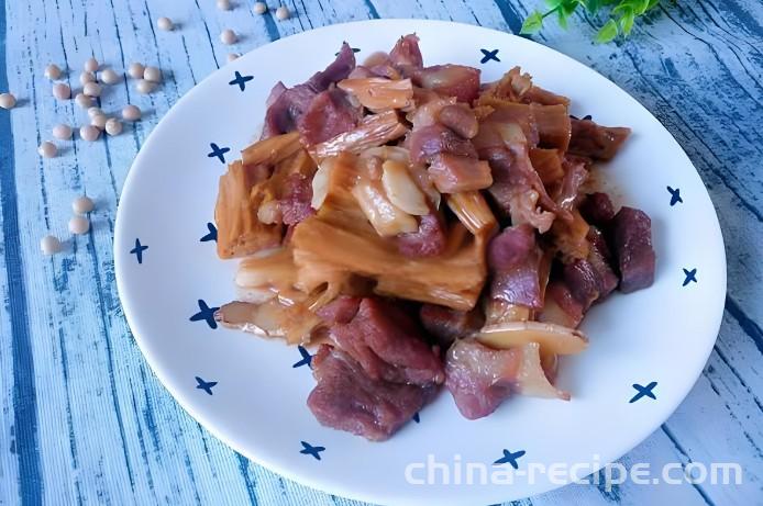 How to cook meat with Rolls of dried bean milk creams