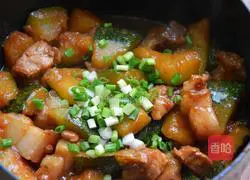 南瓜烧肉（黄豆酱版）的做法图解6