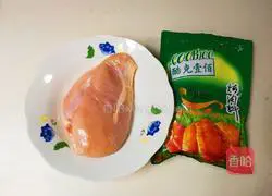 白芝麻牙签肉的做法图解1