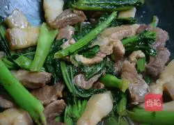 春菜炒肉的做法图解6