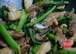 春菜炒肉的做法图解7