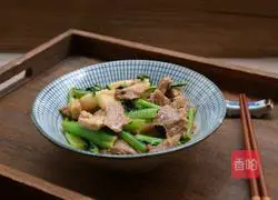 春菜炒肉的做法图解8