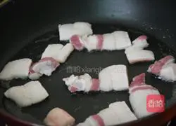 娃娃菜炒肉的做法图解4