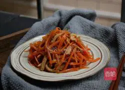 胡萝卜炒肉丝的做法图解9