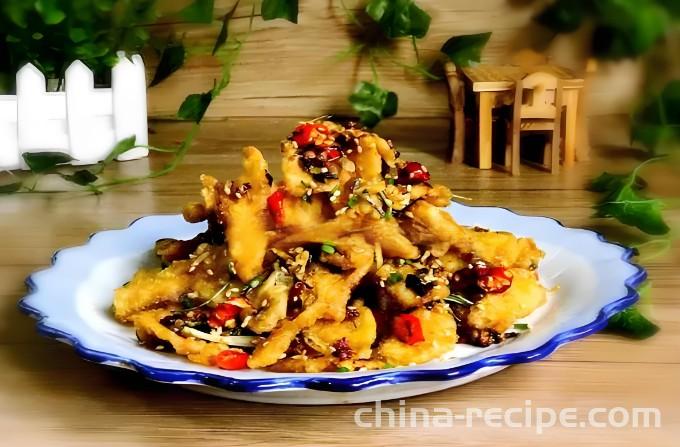 The recipe for crispy and spicy fish fillet