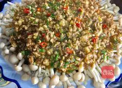 肉末鲜茶树菇的做法图解18